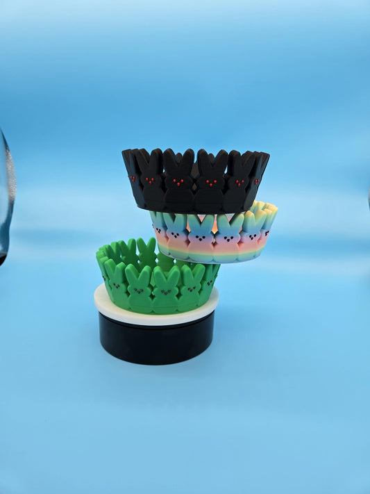 Peep Bunny Candy Dish 3D Printed Easter Bowl Spring Decor Cute Bunny Peep Tray for Candy Snacks Trinkets Table Centerpiece Holiday Gift Bowl