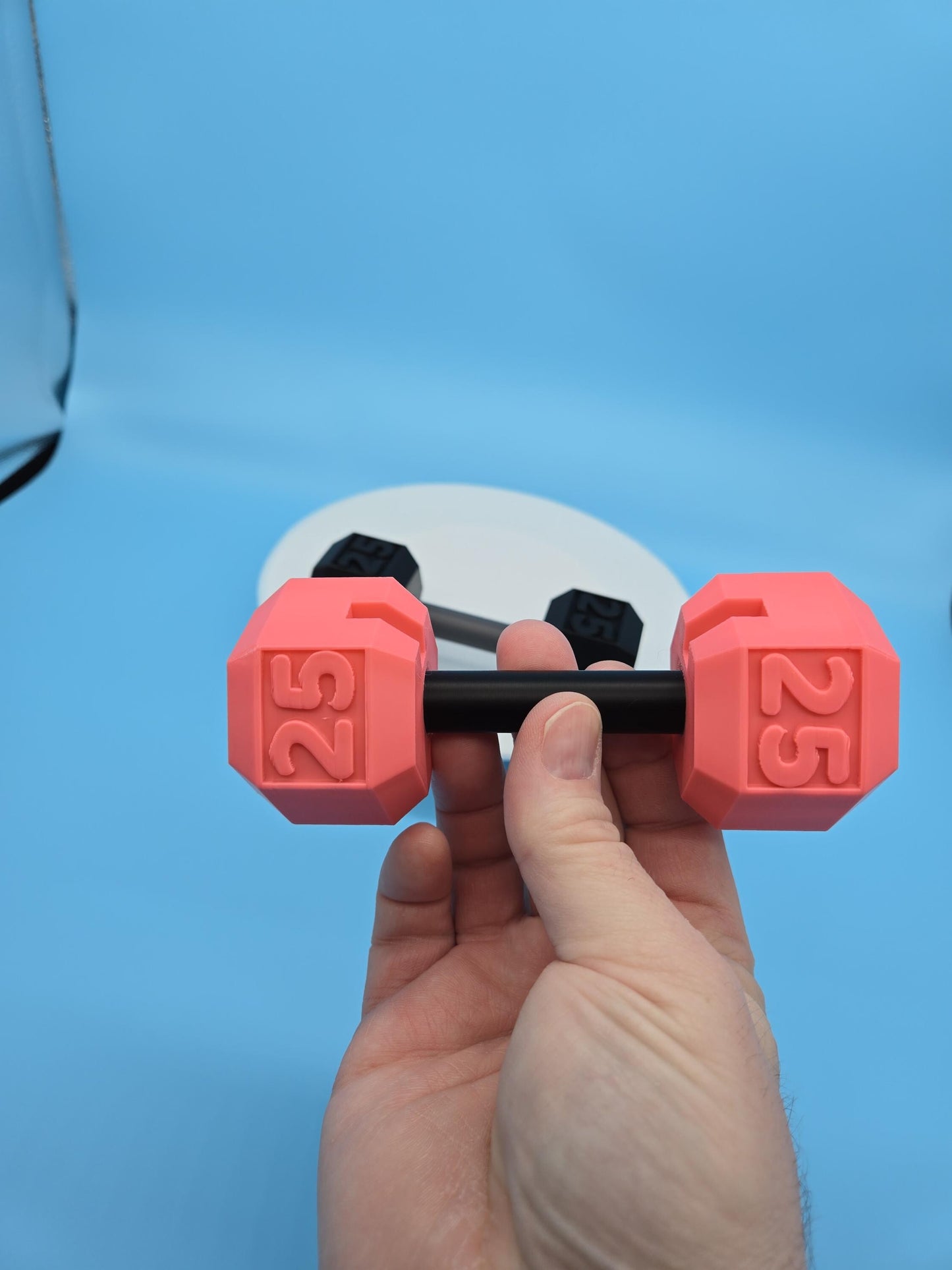 Dumbbell Barbell Business Card Holder – Fitness Desk Decor, Gym Lover Gift, Office Weightlifting Organizer