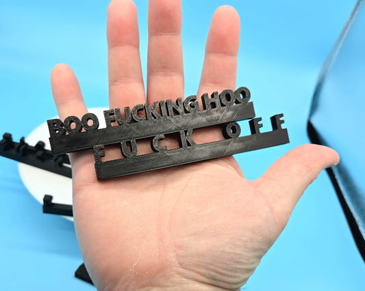 NSFW Office Decor, Funny Vulgar Gifts, Swear Word Desk Signs, Custom 3D Printed